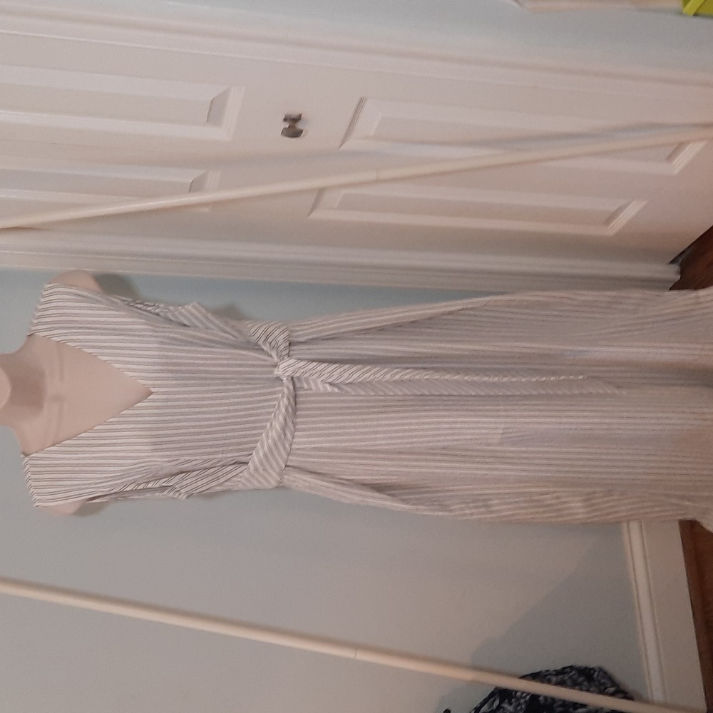 NWT Calvin Klien Striped Pantsuit sz 14